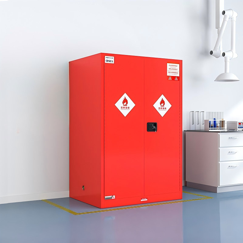 School Metal Safety Cabinets Workshop Steel Flammable Storage Cabinet Fuel and Flammable Liquids Metal Fire Proof Cabinet