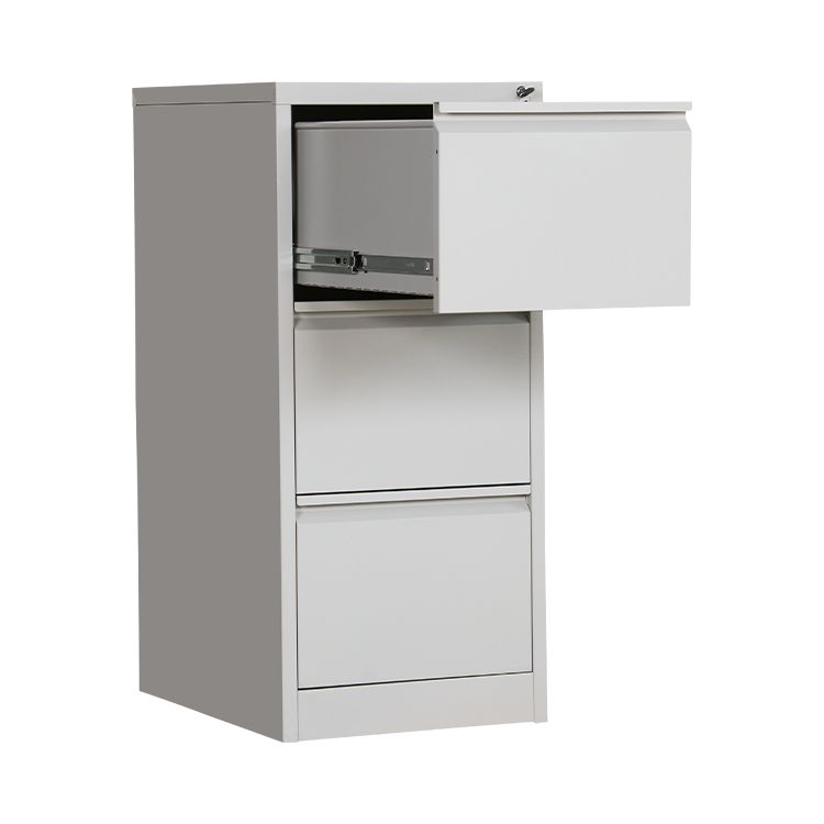 Lockable White Metal 2/3/4 Drawer Card Box File Cabinet Adjustable Office Furniture School Home Office Hospital