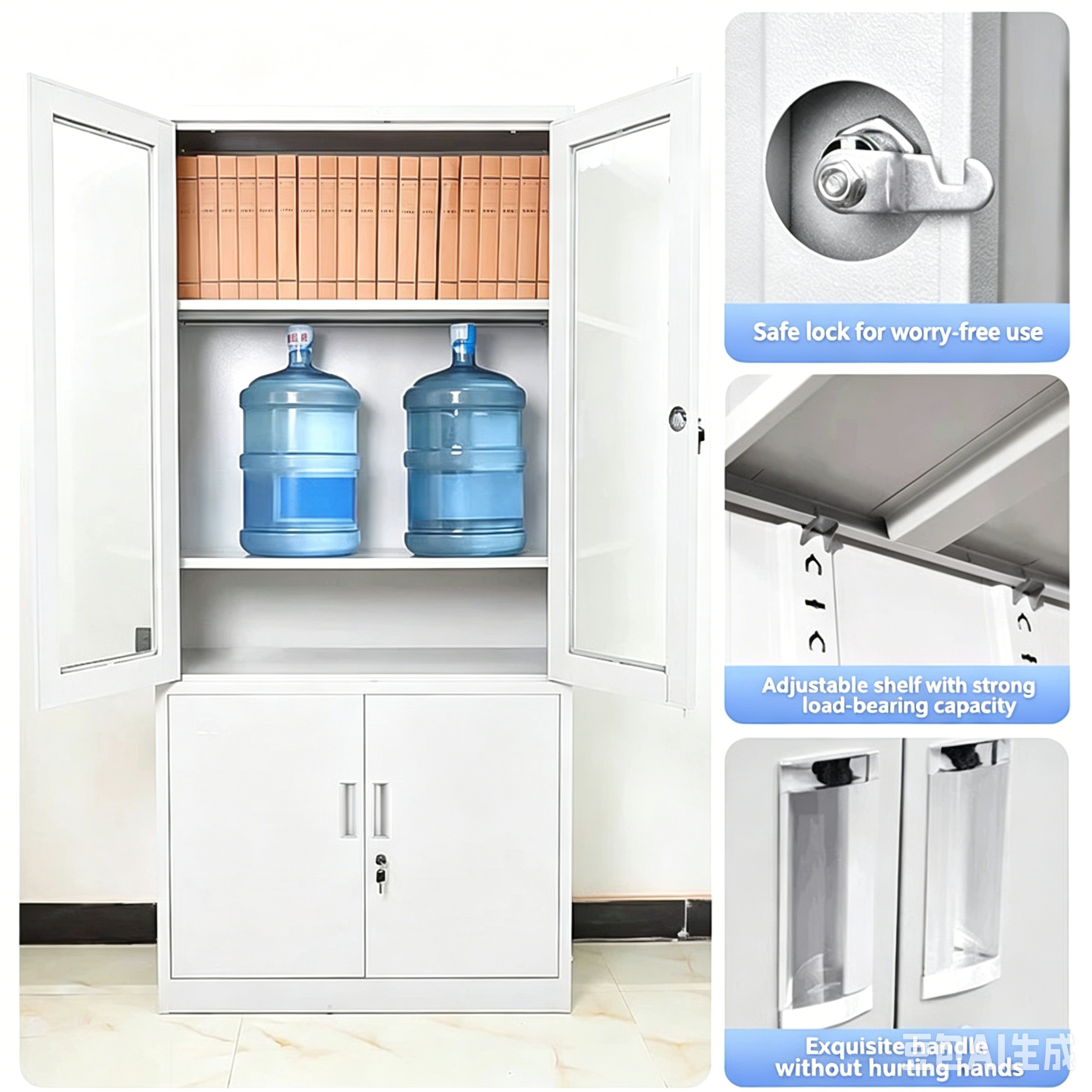 Custom Steel Filing Cabinets Office Metal Filing Cabinet Lockable Adjustable Metal Filing Cabinet Steel File Storage Cabinet