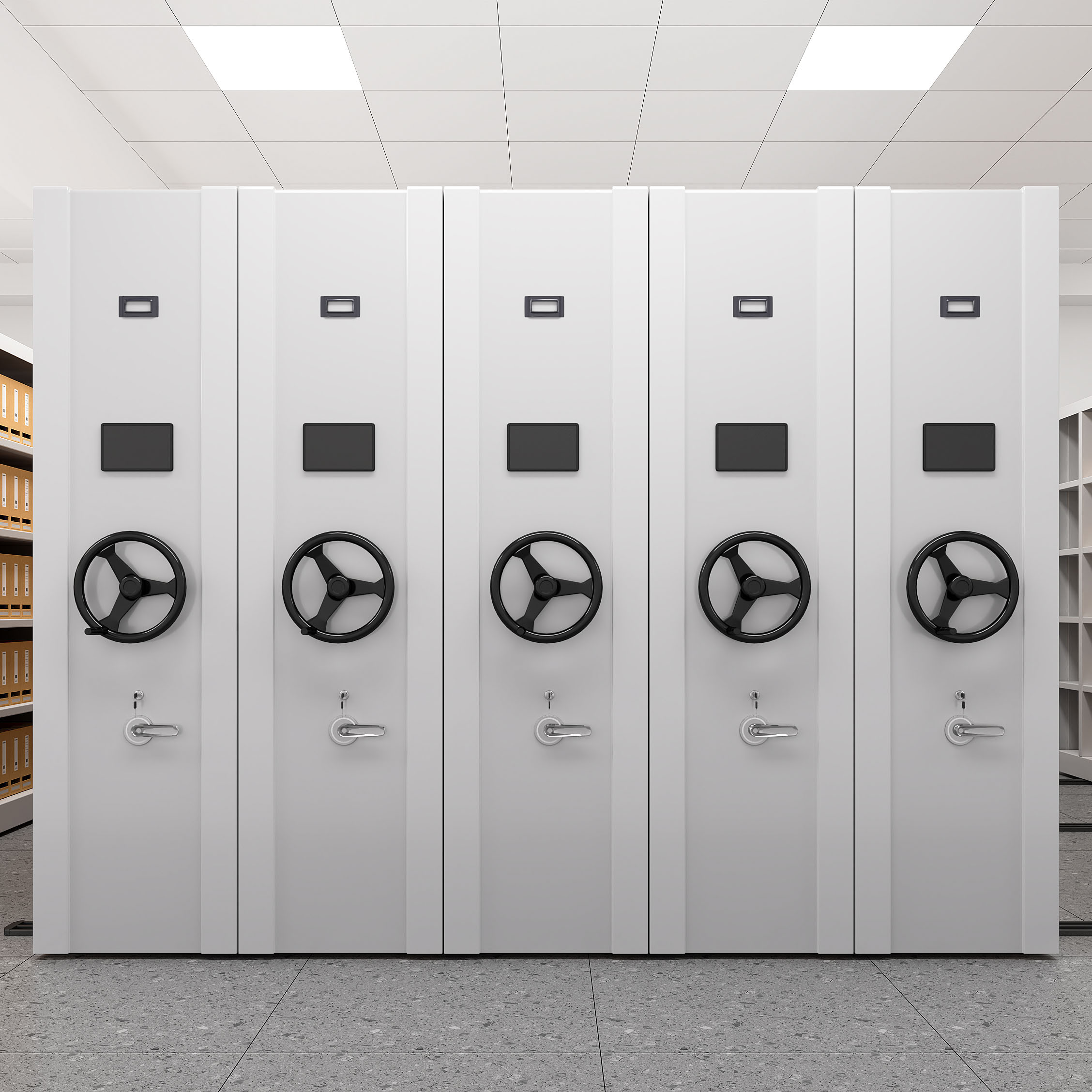 High Density Mobile Shelving Roller Racking System for Efficient Archive Storage and Organization