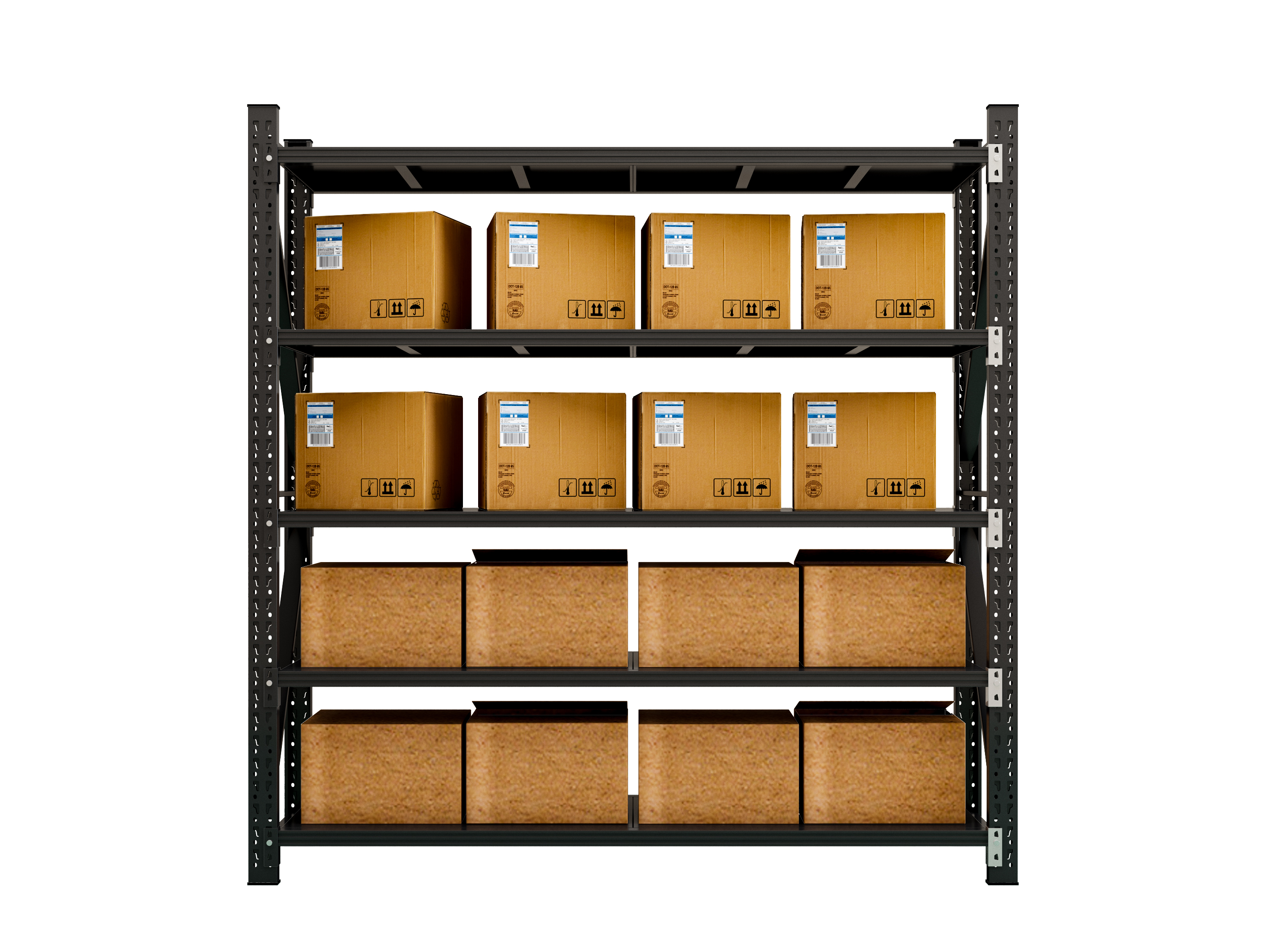 Wholesale Customized Medium Heavy Duty Industrial Racking System Adjustable Longspan High Bay Narrow Aisle Shelf