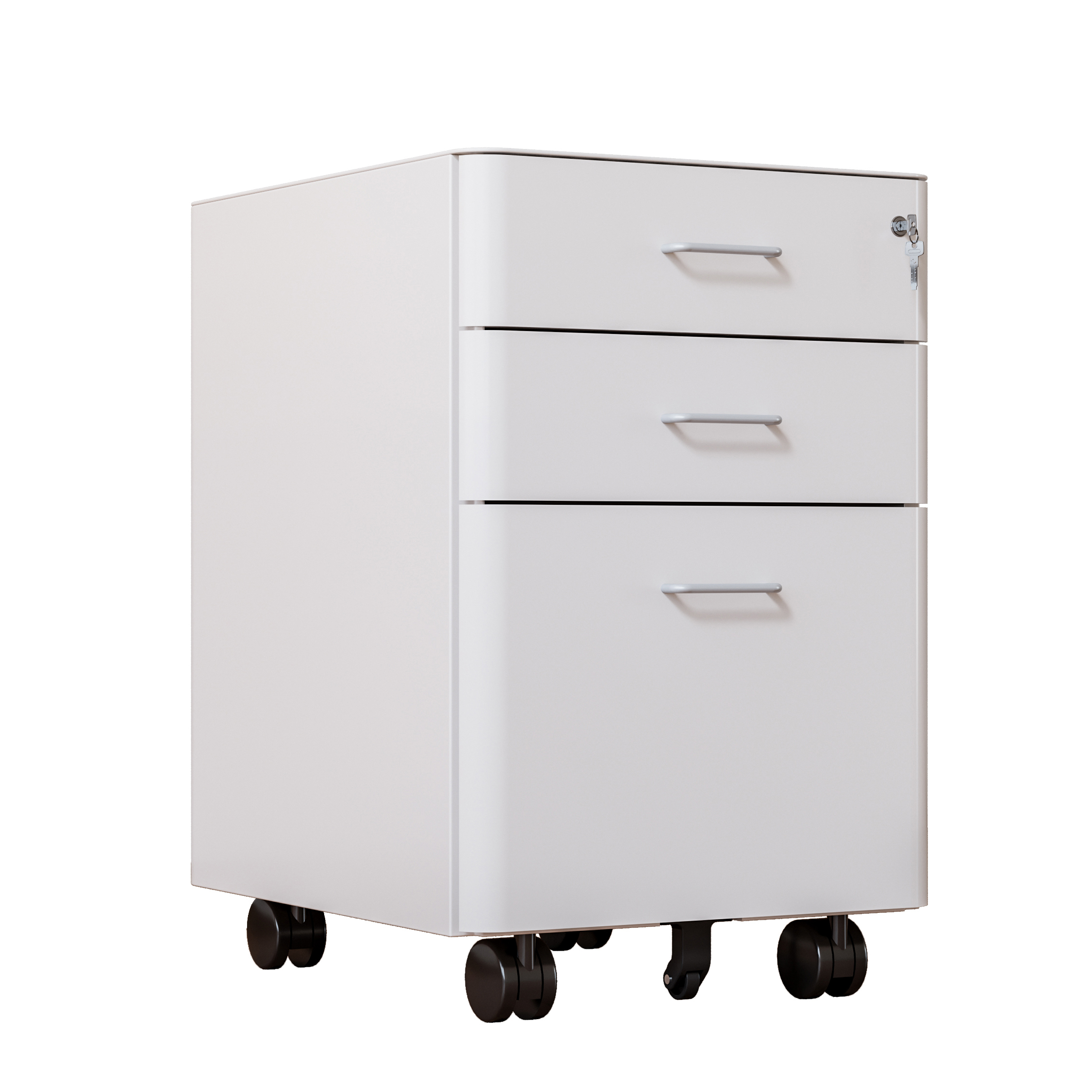 Steel Book Display Cupboard with Key Lock Multi-functional Rolling Rack Corrosion protection
