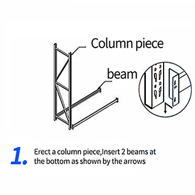 Metal Heavy Duty Warehouse Rack Industrial Garage Steel Shelf Stacking Rack Boltless Shelf Unit