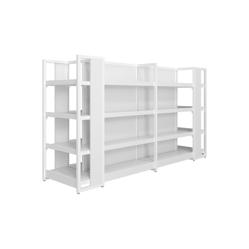 Customized Color Size Convenience Store Gondola Shelving Market Steel Display Shelves Heavy Duty Supermarket Snack Display Rack