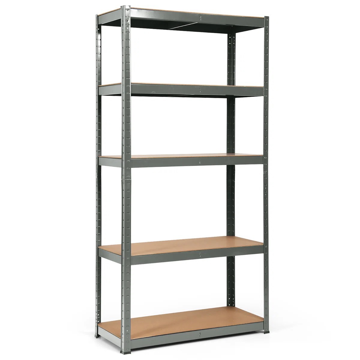 Adjustable Metal Shelf Storage Shelving Metal Utility Shelf Warehouse Storage Rack Home Light Duty Shelves Galvanized Shelf
