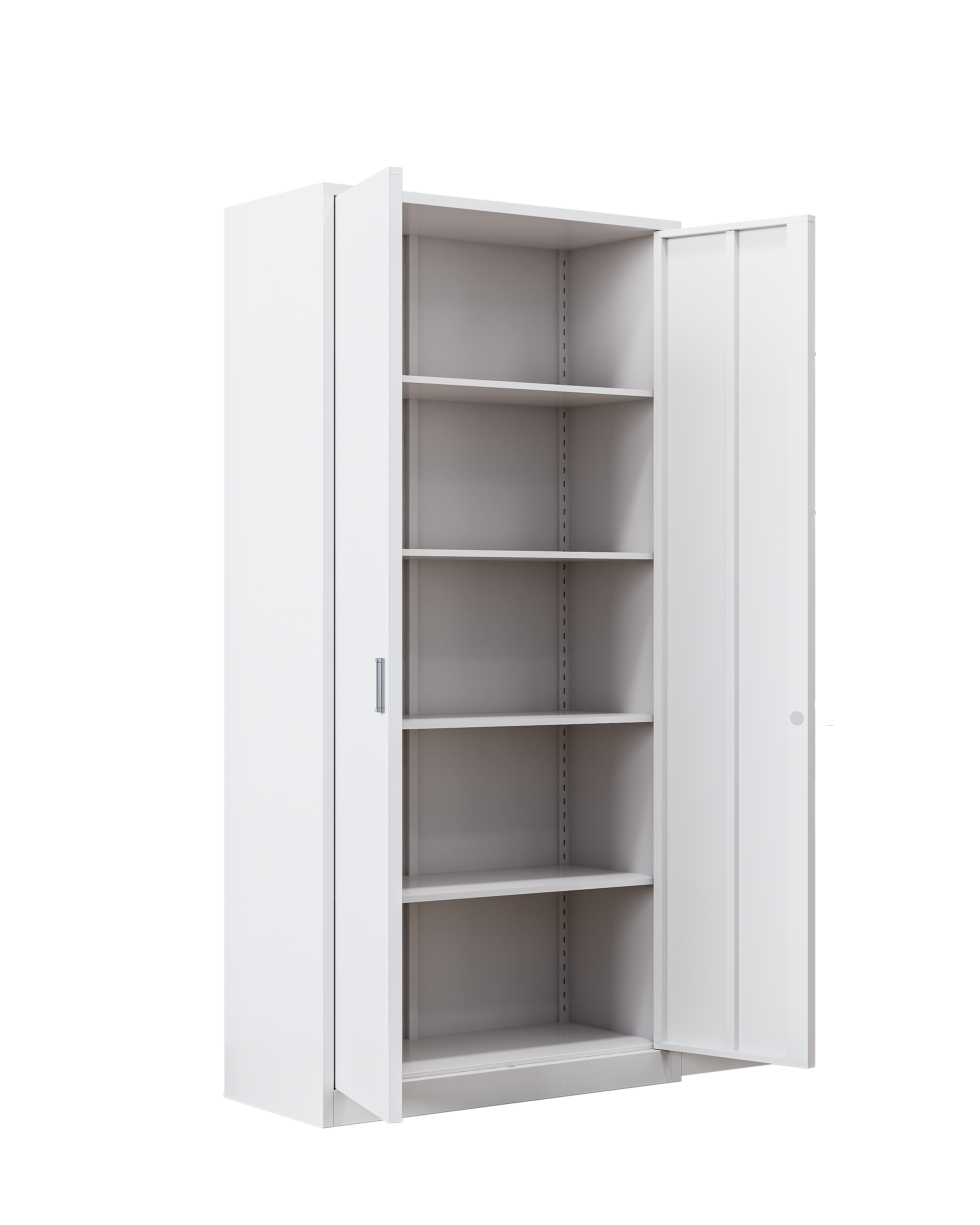 2 Door Metal Storage Cabinet Steel Tall Filing Cabinet with Adjustable Shelves,Steel Locker for Warehouse Garage Home Office
