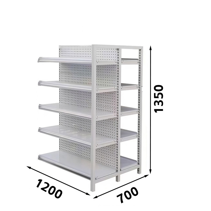 Metal Commercial Rack Shelving Steel Convenience Store Storage Shelves Bookstore Display Rack Supermarket Equipment Shelf