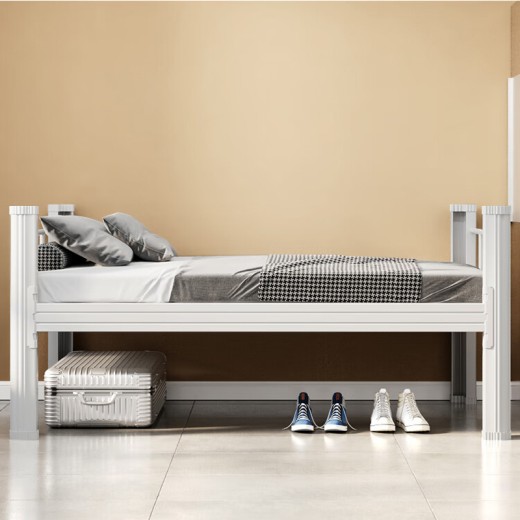 High Quality Modern Twin Size Metal Loft Bunk Bed for Boys School Dormitory Apartment Hotel Bedroom Use