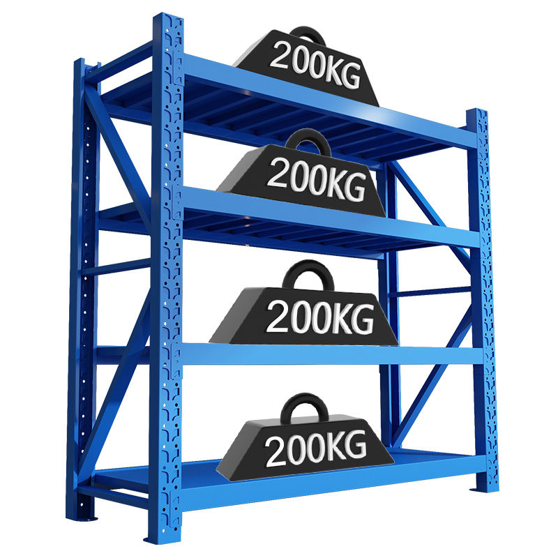 Heavy Duty Metal Shelves Adjustable Metal Stacking Shelves 500kg Boltless Warehouse Racks Heavy Duty Sheet Metal Storage Rack