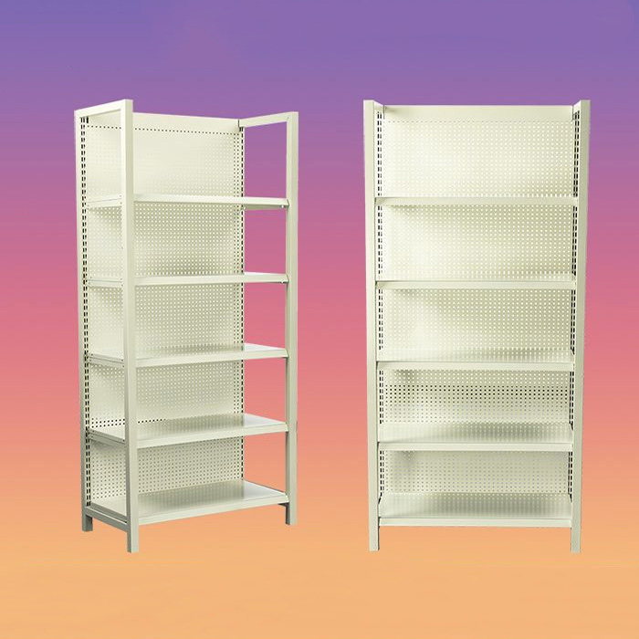 Commercial Rack Shelving Supermarket Shelves Large Supermarket Shelf Storage Shelves Shopping Mall Shelves with Enclosure Rails