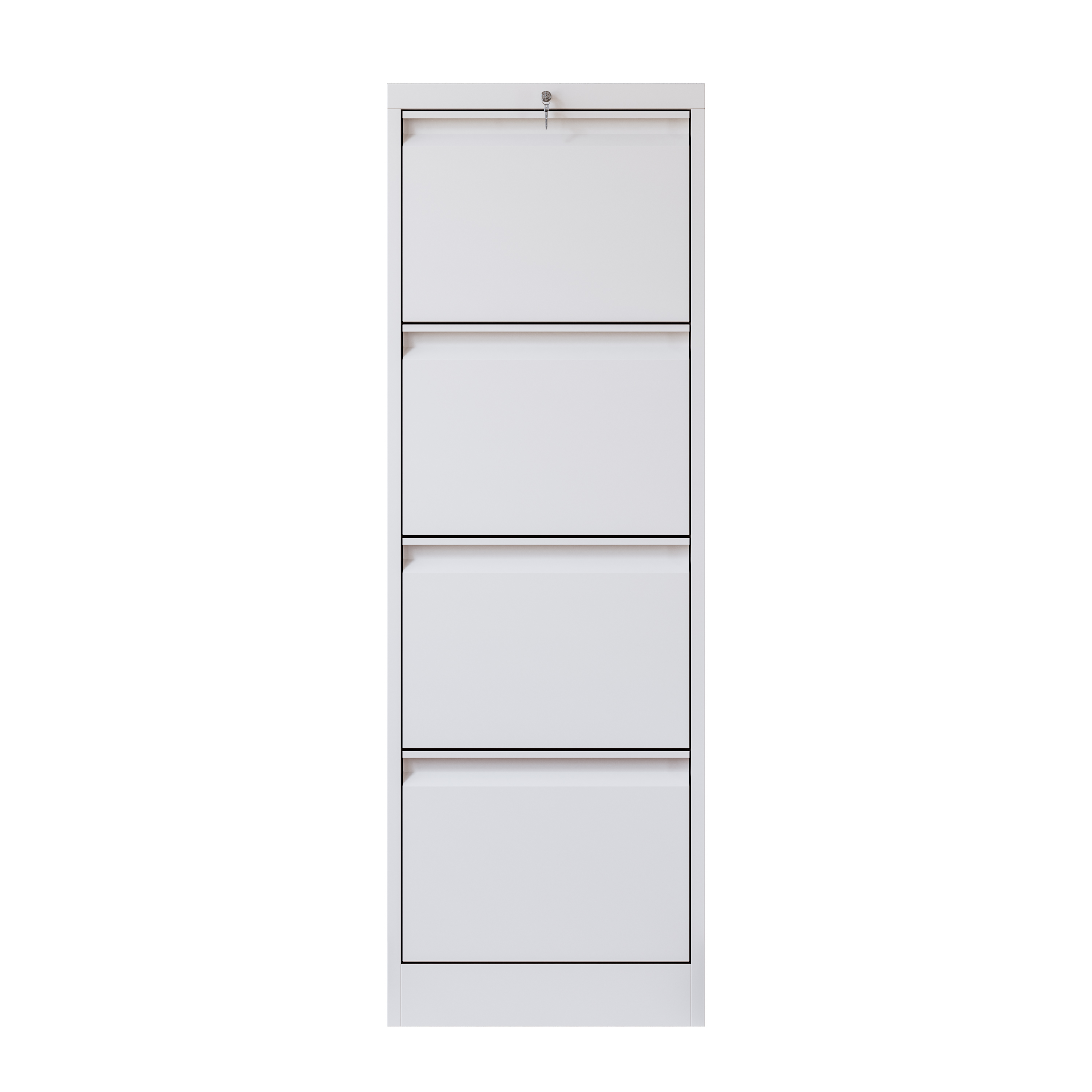 Modular Design White Metal Multiple Drawer Card Box Wide File Cabinet  Lockable