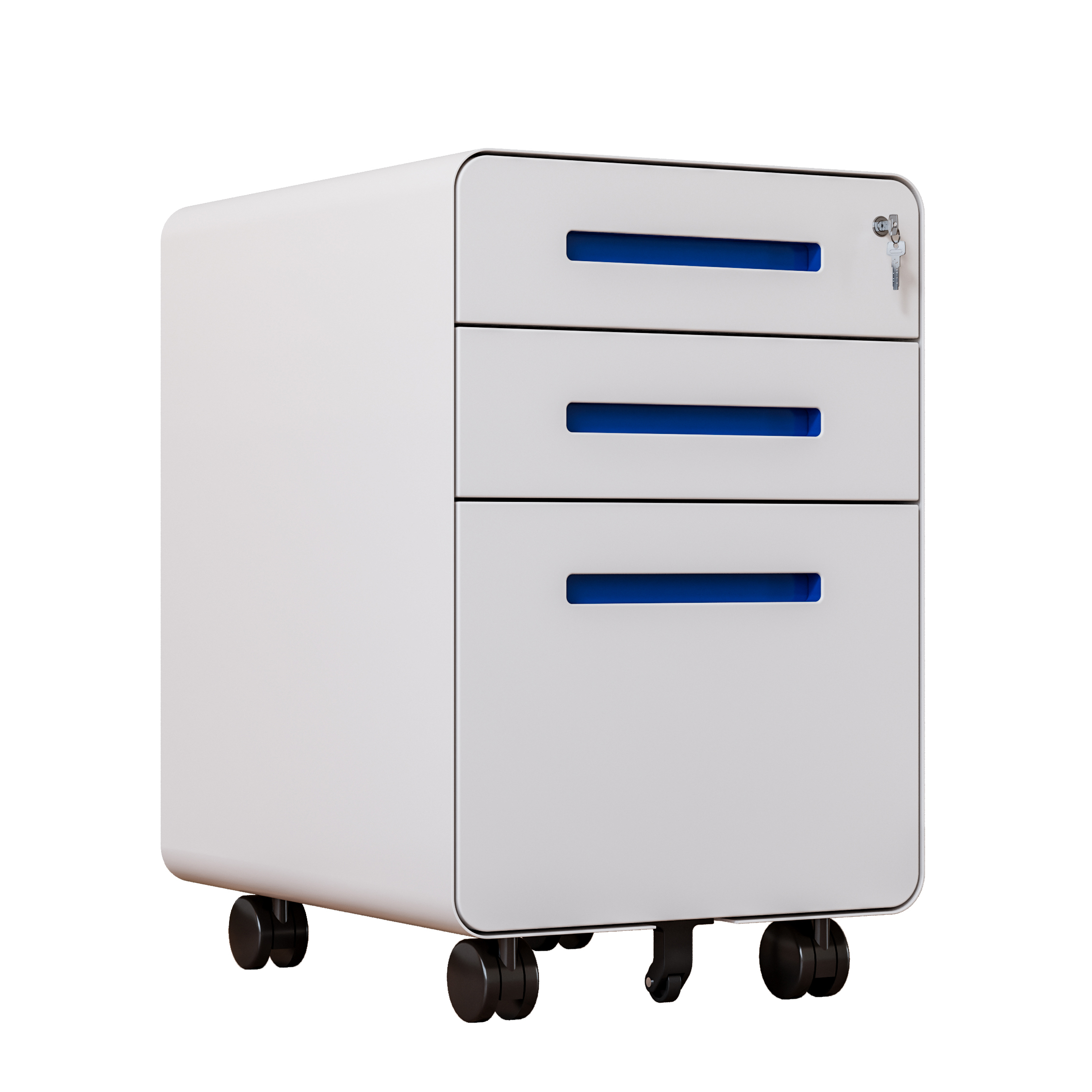 Steel Book Display Cupboard with Key Lock Multi-functional Rolling Rack Corrosion protection