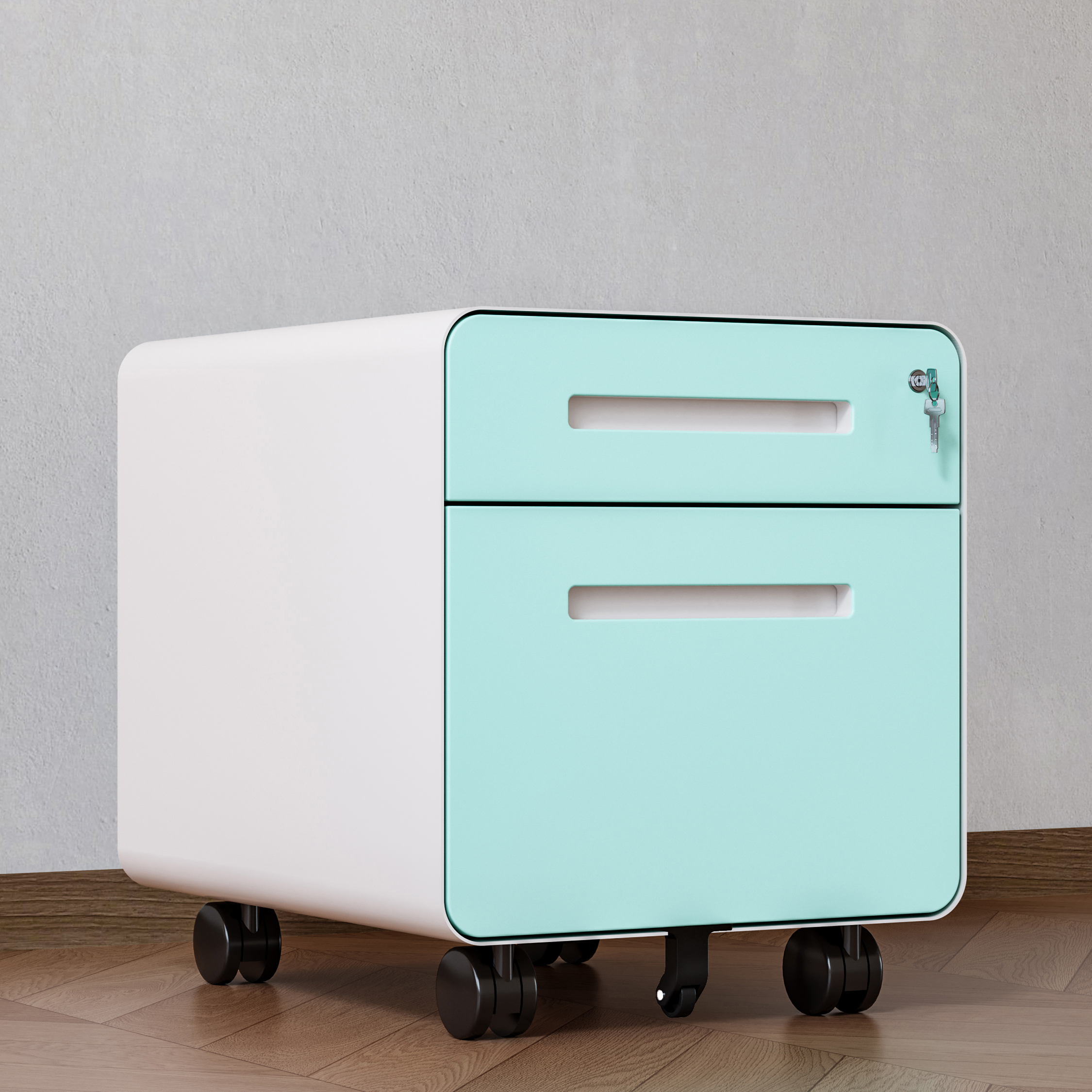 Steel Book Display Cupboard with Key Lock Multi-functional Rolling Rack Corrosion protection