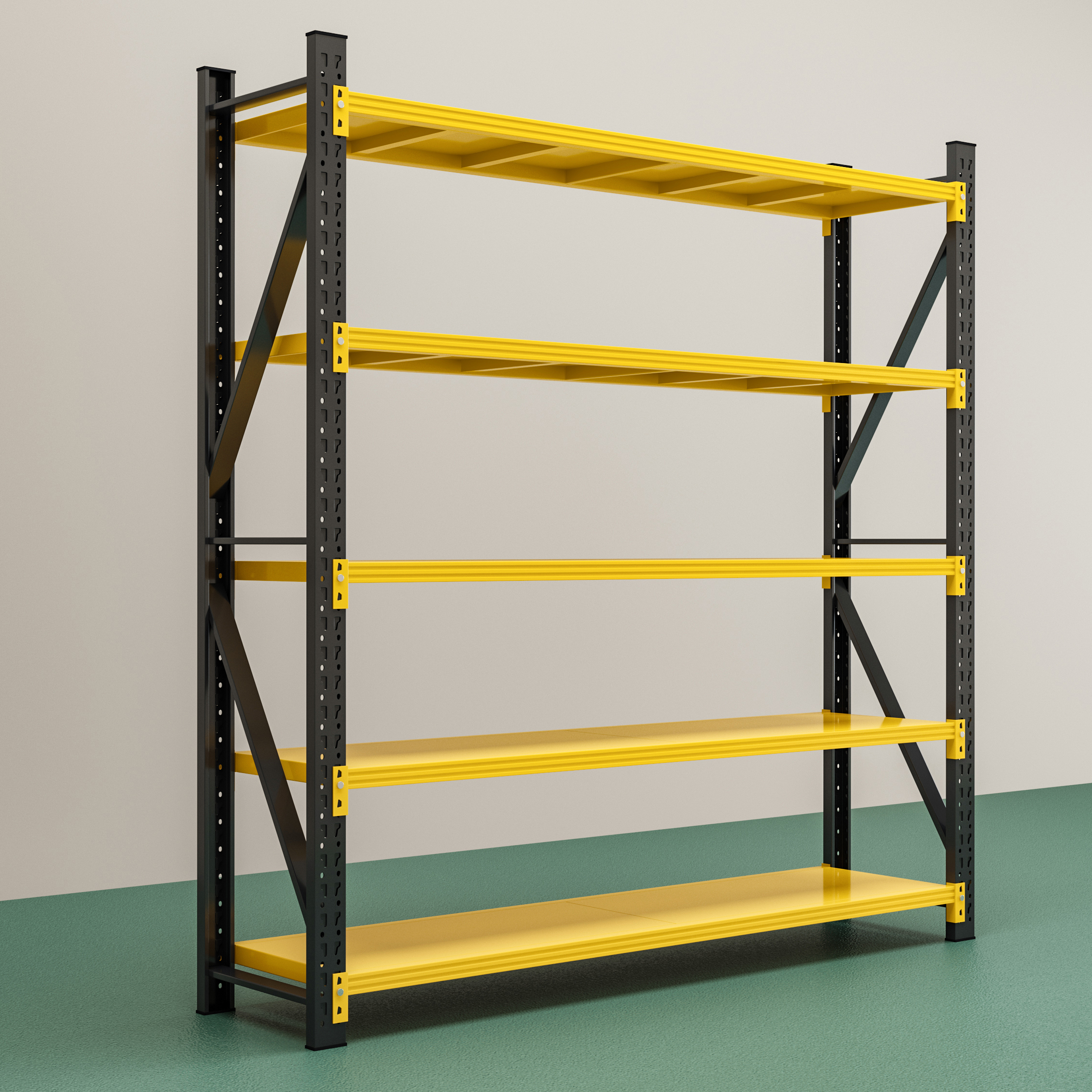 Simple Assembly Heavy Duty Selective Pallet Rack Industrial Warehouse Shelving Unit Cold-Rolled Steel Boltless Structure