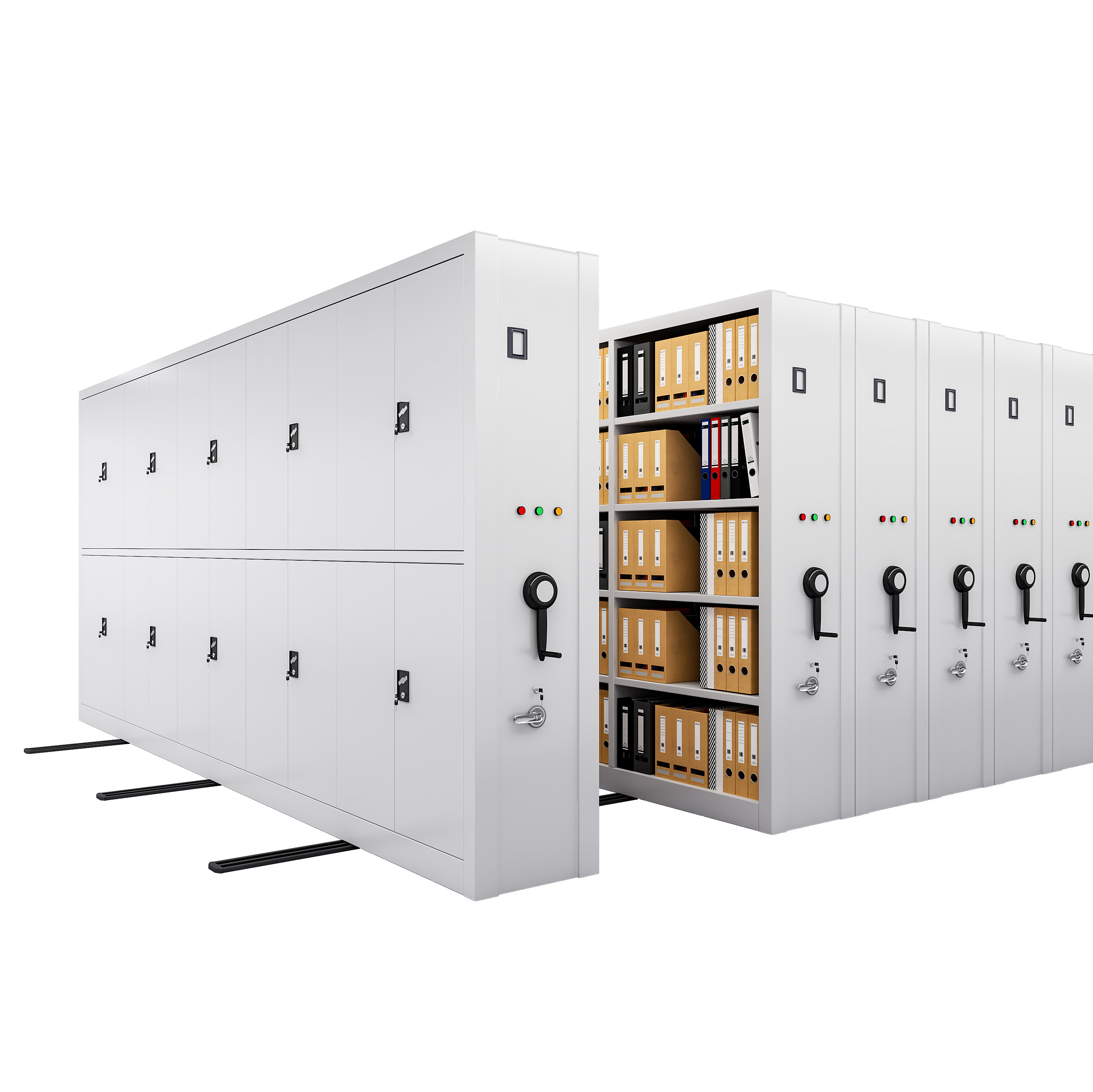 File Document Storage Cabinet High Density Mobile Shelving Steel Lockable Modern for Home Office School