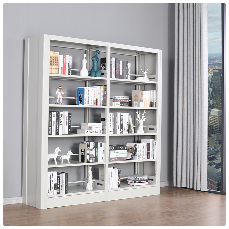 Durable Eco-Friendly Metal Bookshelves with Modern Design for Commercial Use in Schools Offices Hospitals Libraries