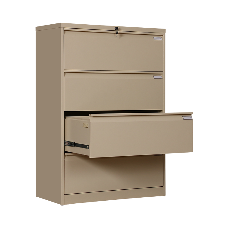 Lockable White Metal 2/3/4 Drawer Card Box File Cabinet Adjustable Office Furniture School Home Office Hospital