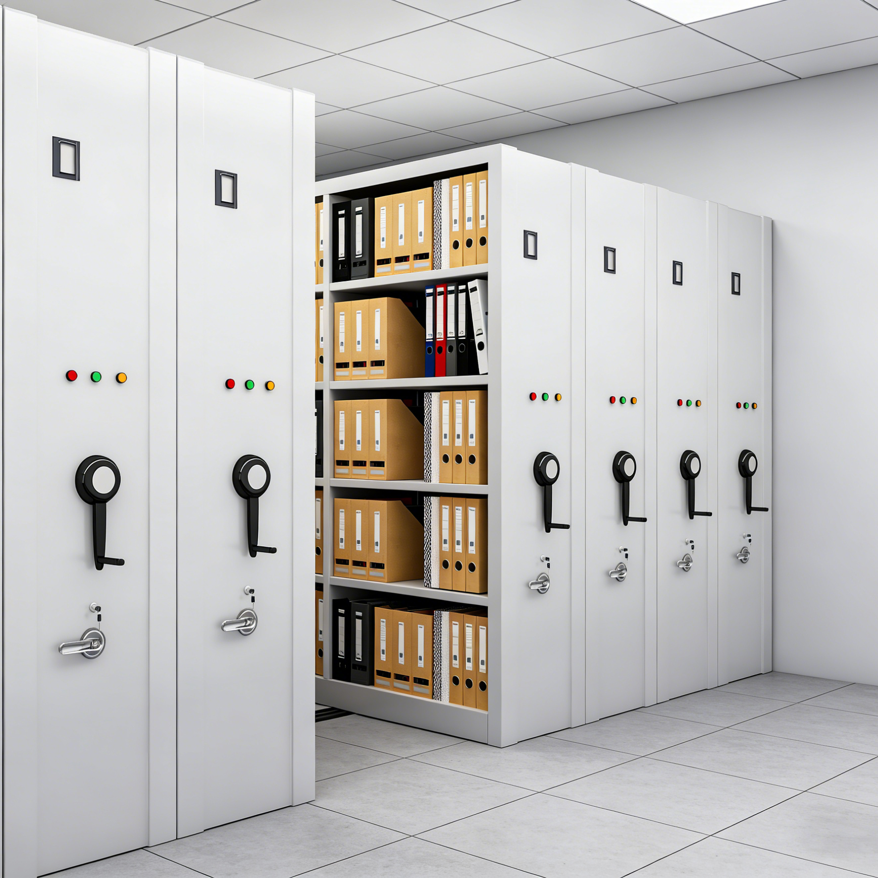Customized Metal Mobile Shelving Compactor Shelving High Density Mobile Shelving Storage Shelves File Compactor System