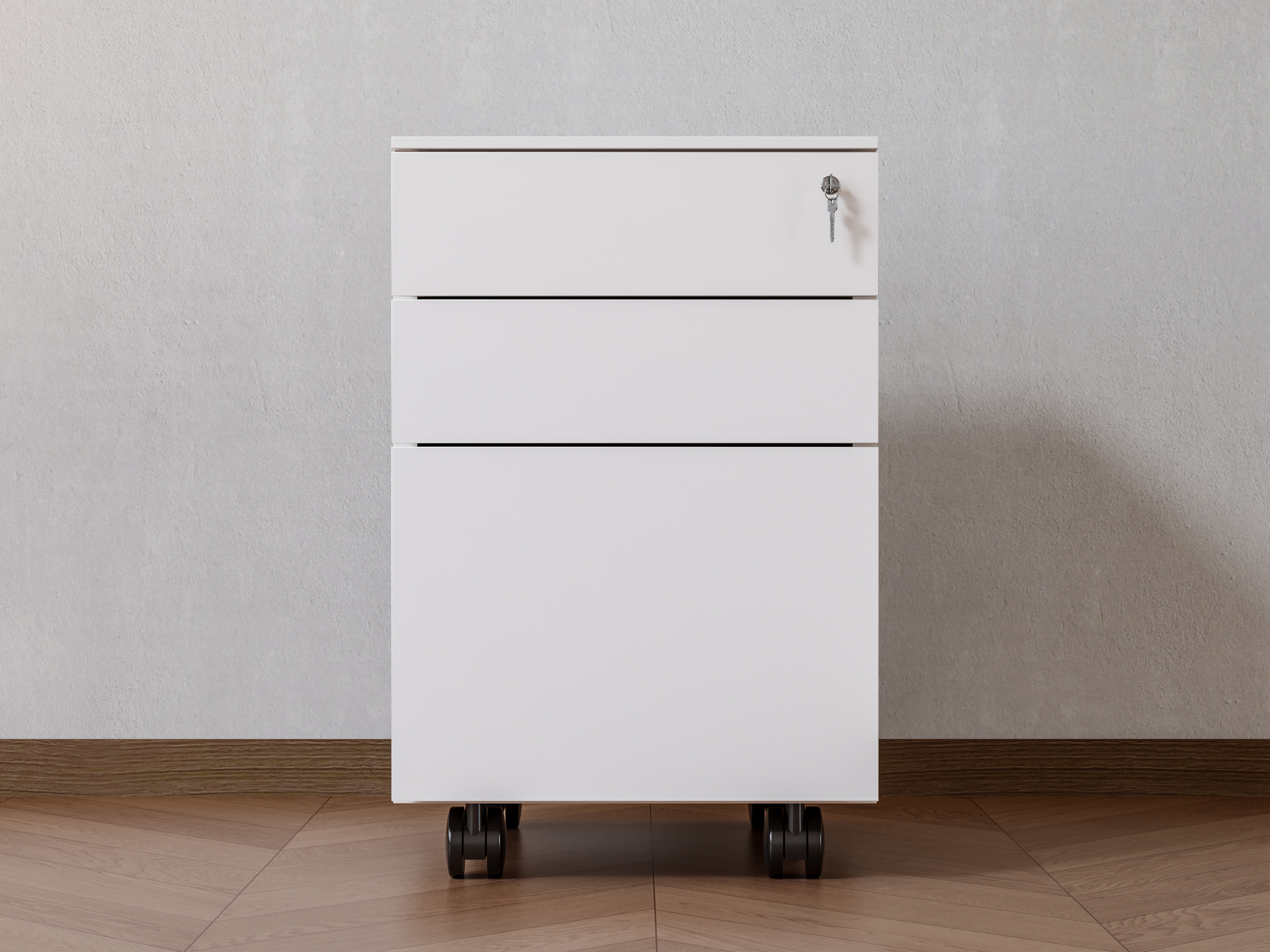 Modern Versatile Mobile Office Pedestal Steel Filing Cabinet with Efficient Storage for Organized Workspace