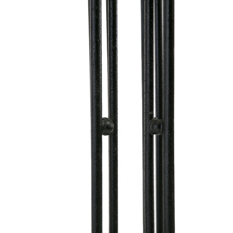 WEKIS Crank Table Base Black Dinning Large Cross Frame Round Pedestal Coffee Industrial Cast Iron Restaurant Metal Table Bases