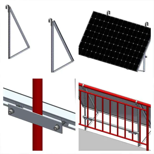 Solar Bracket Balcony System 800W Germany Grid Tied Garden Solar System Kit