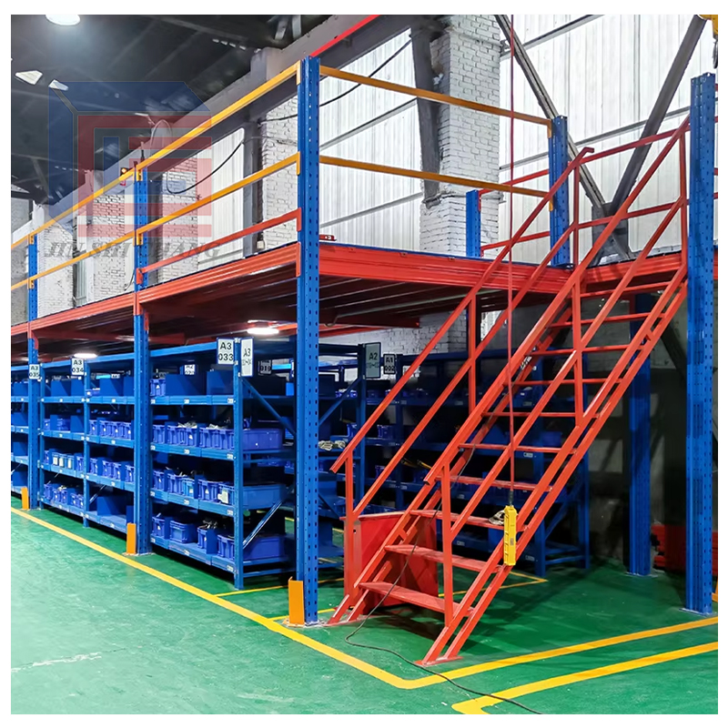 Corrosion-Protected Cold Rolled Steel Mezzanine Floor Platform for Industrial Storage Applications