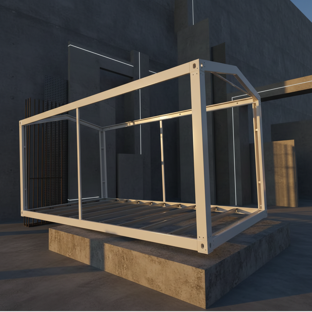 20ft 40ft Container-Grade Steel Frame Stackable, Quick-Assembly, Corrosion-Resistant, Ideal for Container Home