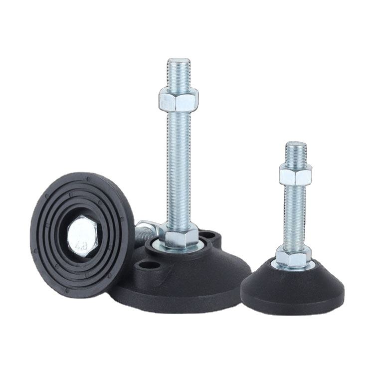 Solid NYLON Durable Mechanical Fixed Non-Slip Fixed Base Adjustable Support Foot for Industrial Cabinets