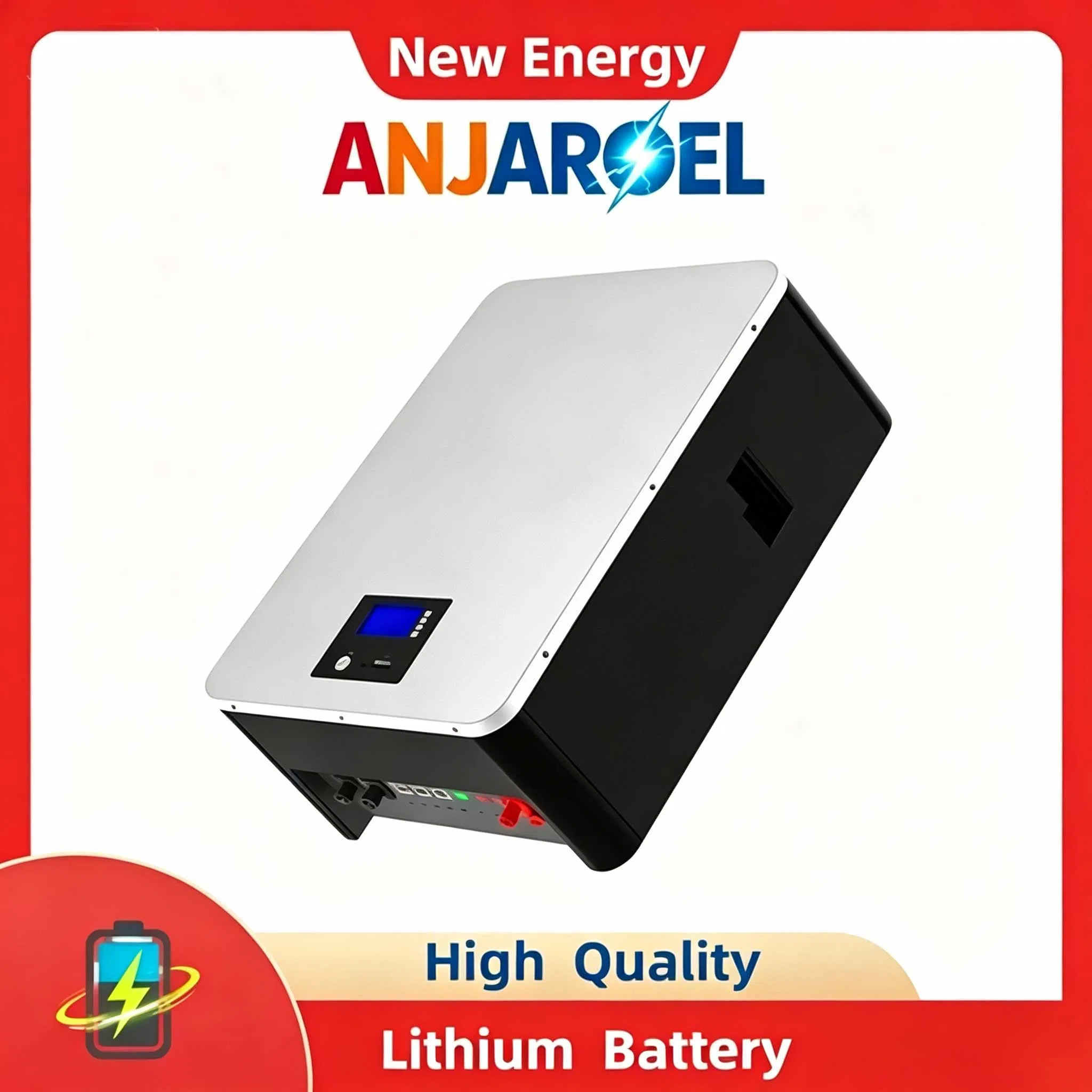 Drop-Resistant 48V/51.2V 100/200/210/230ah 5/10/11kwh Power Wall Mounted Lithium Battery for Solar Energy Storage