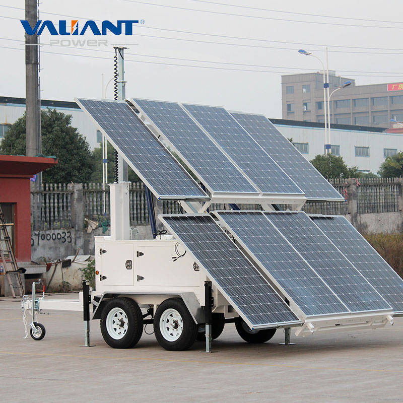 Solar Power Trailer Systems Mobile Power Supply Stations