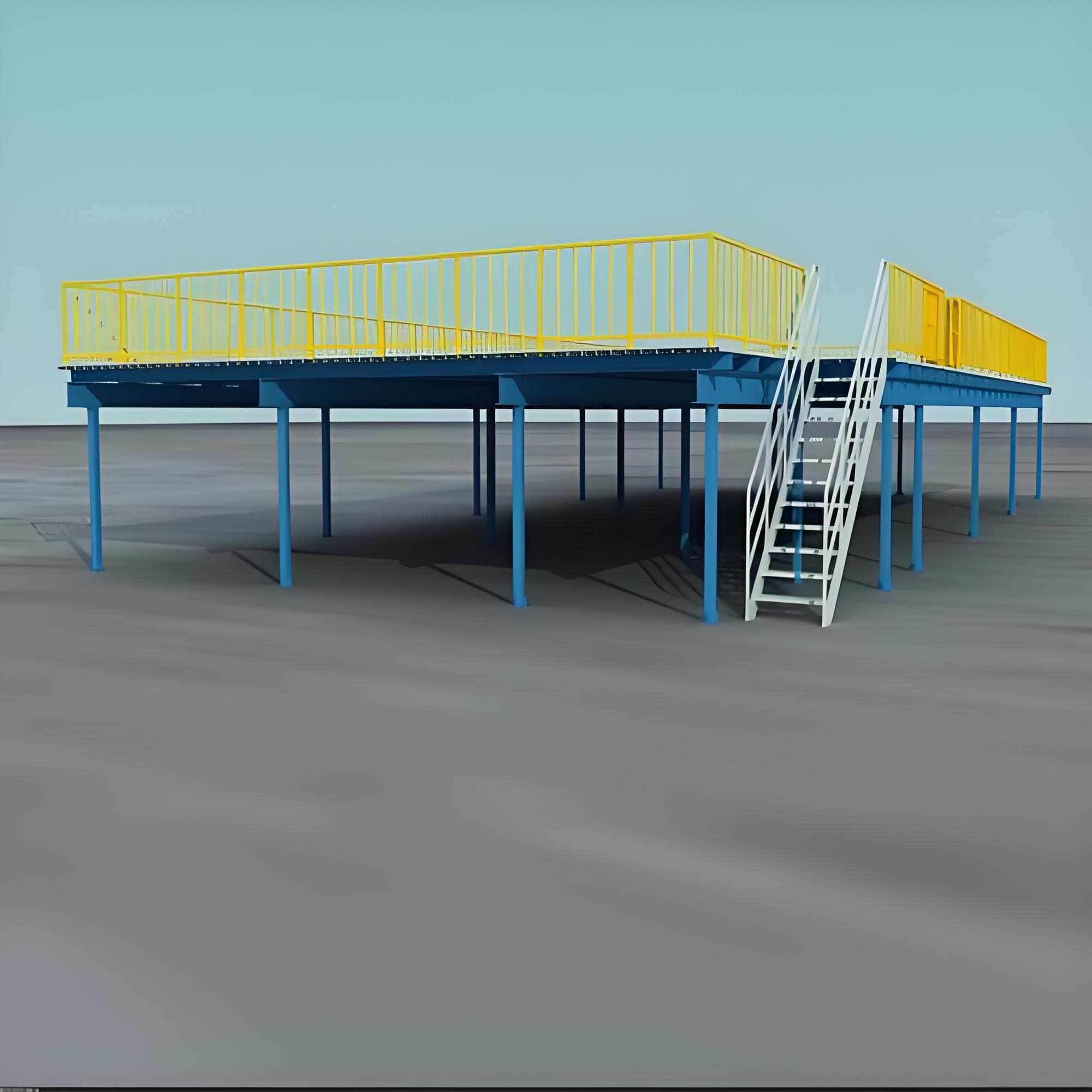 Custom Fabricated Steel Work Platforms and Machine Base Structures for Industrial Facilities