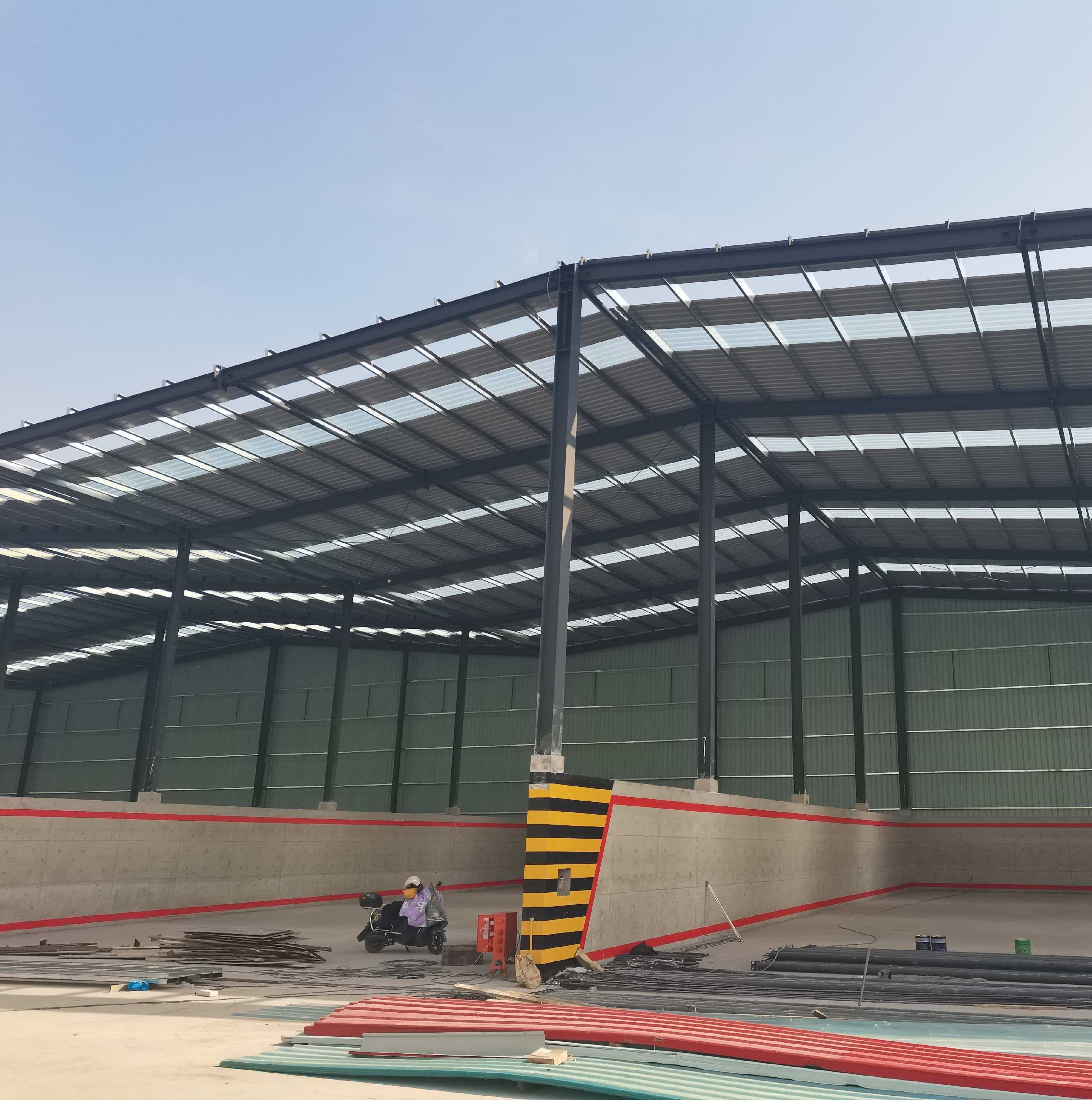 High Strength Steel Structure Shed - Reinforced Concrete Base for Agricultural &amp; Industrial Use