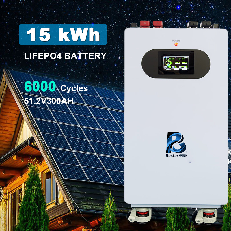 Customized 48V 300Ah LiFePO4 Solid State Lithium Battery Pack IP65 15kWh Home Storage Backup With 10-Year Warranty
