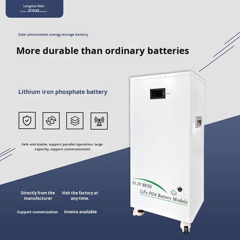 51.2V LiFePO4 Battery 314AH Home Use Solar Panel Energy Storage Power Supply 16KWh Brand New Floor-standing