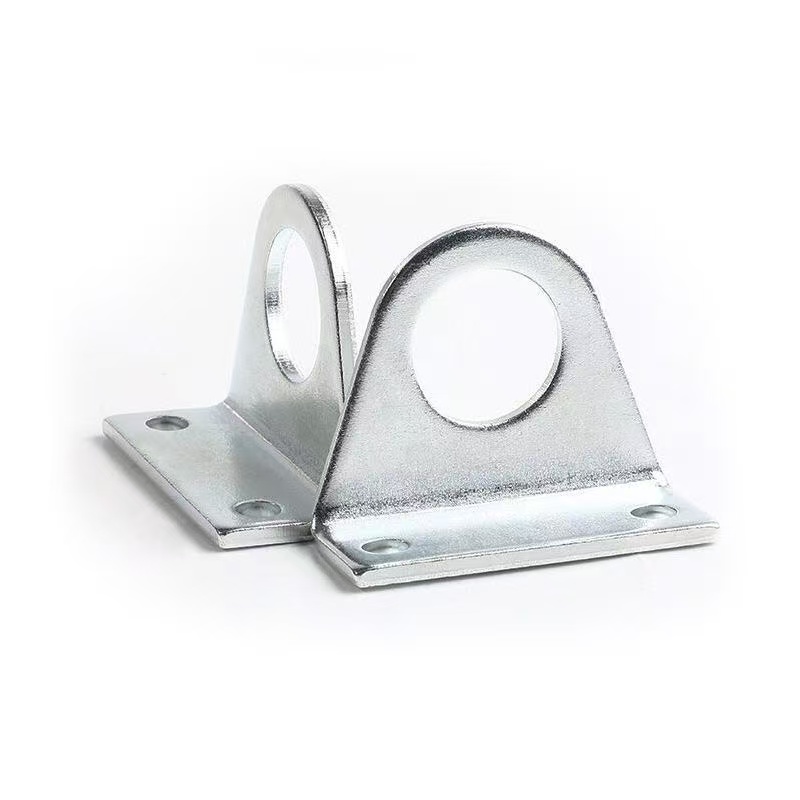 Industrial Metal Angle Strut Channel Base Plate with Triangle Bracket Floor Mounting MEP Support Systems
