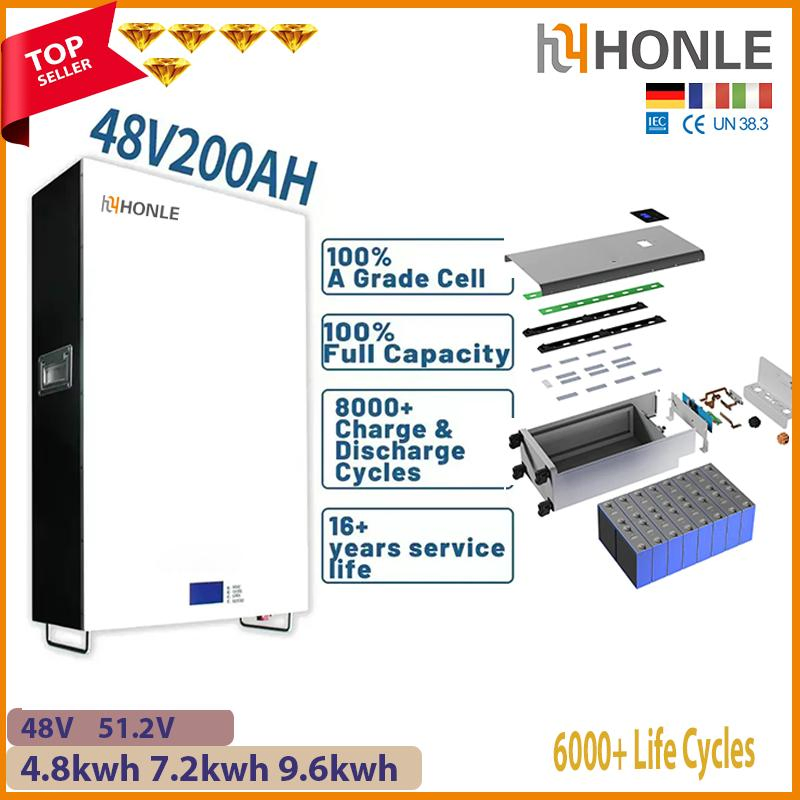 2025 Advance Solar Energy Storage Battery 48V 2.4kwh 5kwh 10kwh 5oah 100ah 200ah Home Power Wall Battery LiFePO4 Wall Mounted Lithium Battery Pack