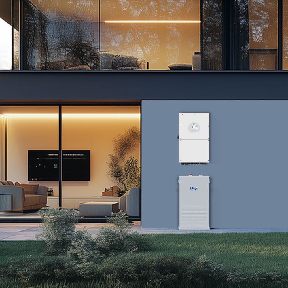 Deye Complete Set Commercial Solar Energy System Kit With 5kw 8KVA 15KW 3 Phase Hybrid Inverter Lithium Battery PV Panels