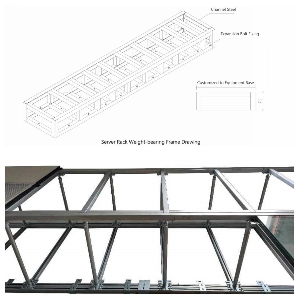 Lingding Strong Load Pedestal and Stringer System for Large Commercial Raised Access Floor Stable Durable Low Maintenance