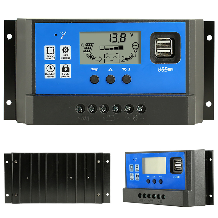 Cheap 12v 10A 20A 30A 40A 50A 60A Pwm Solar Inverter Charge Controller