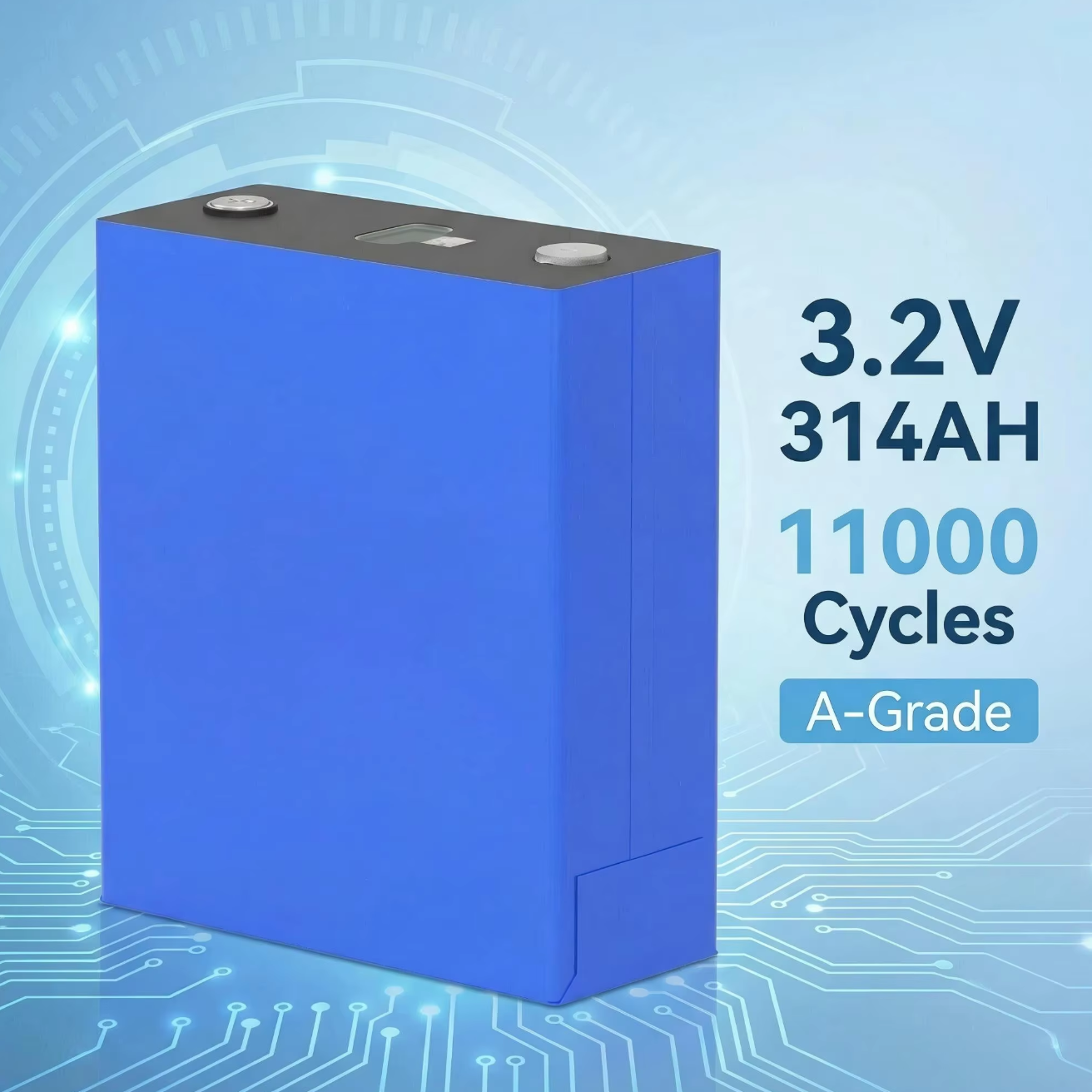 3.2V LiFePO4 330Ah Energy Storage Battery for Solar Power and ESS with CE Certification 11000 Cycles