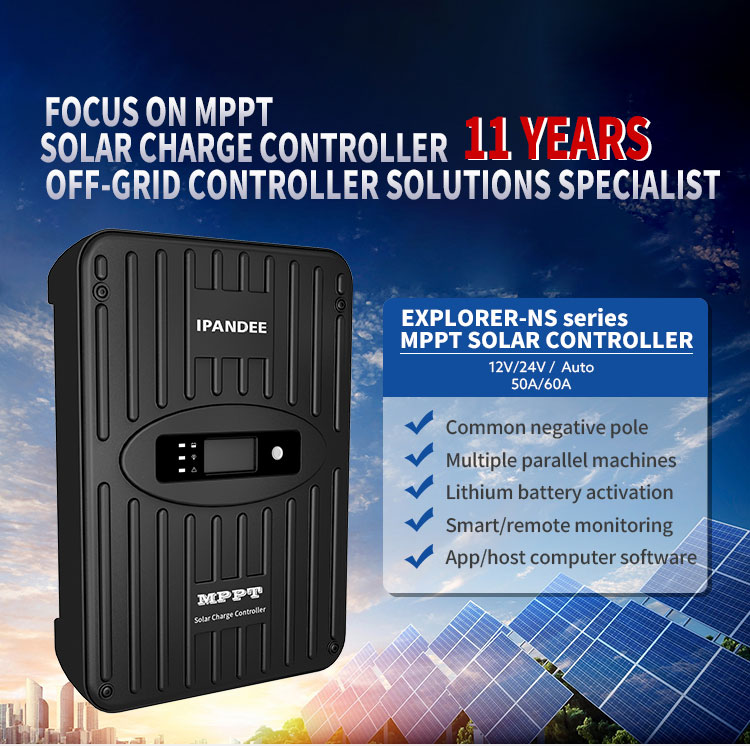 Explorer-NS series solar charge controller banner