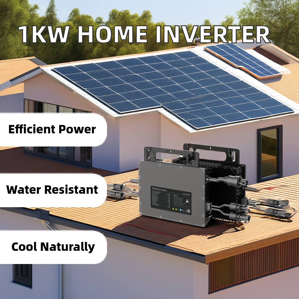 1KW Grid-tie Connected Micro Inverter PV Photovoltaic Inverter Hybrid Solar Inverter For Home Household Balcony Power Plant