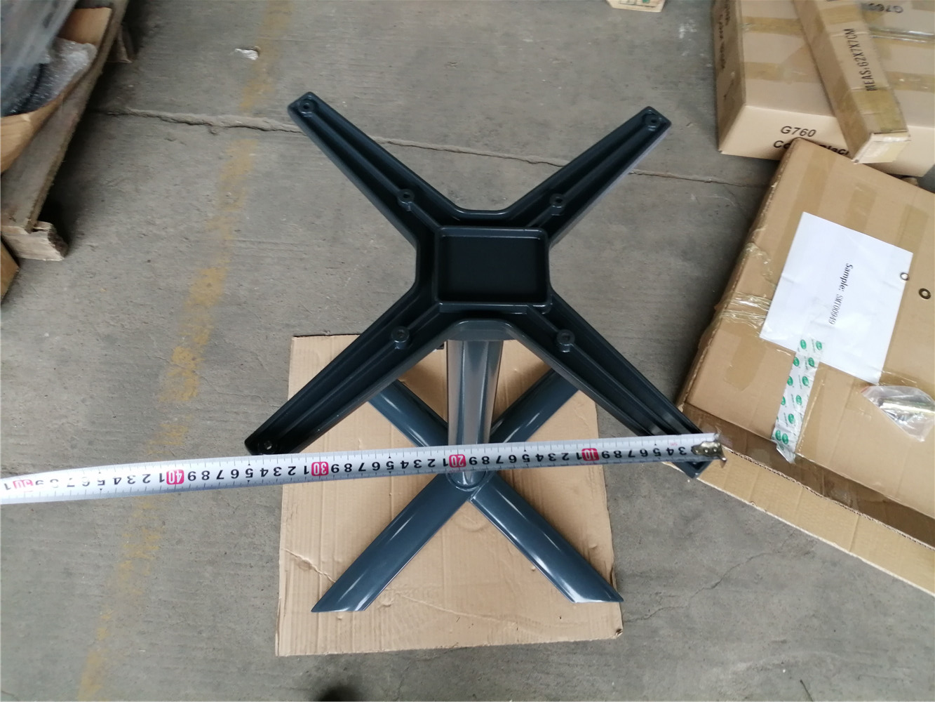 Modern Style Aluminum Stackable Folding Outdoor Table Base