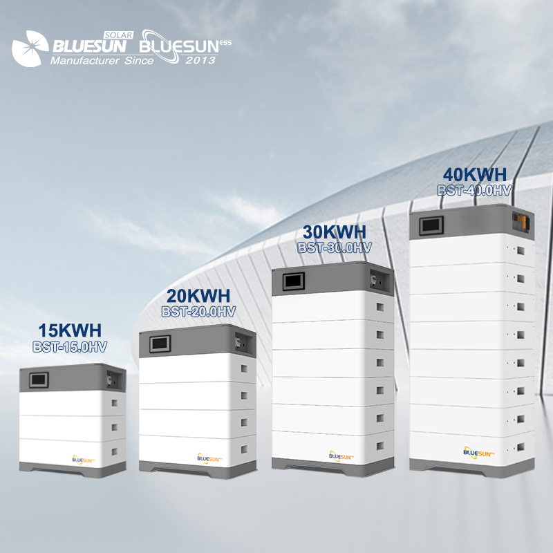 Bluesun High Voltage LIFEPO4 Battery 10KWH Solar Battery 20KWH 30KWH High Voltage For Solar Energy System