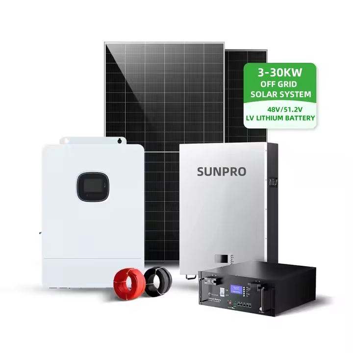 Solar System Off Grid 5kw 8kw 10kw 15kw 20kw 30kw With Battery And Inverter Complete Solar Kit For Home
