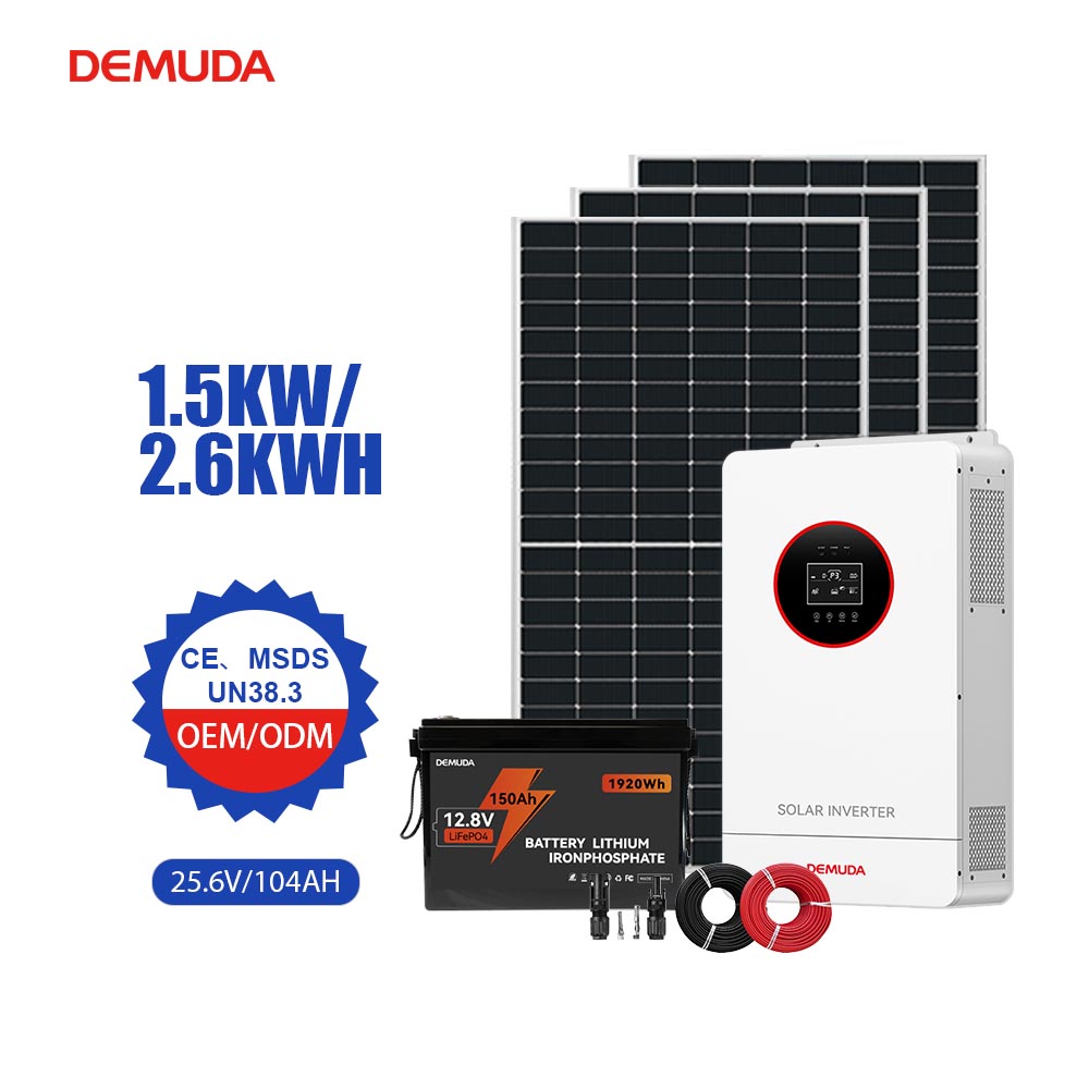 New Complete Set Solar Energy System Hybrid Solar System 1kw 2kw 3kw 5kw 8kw 10kw Off Grid Solar Power System for Home Use