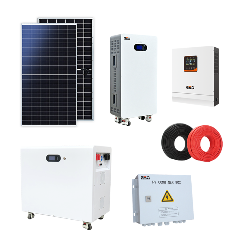 6 kw 8 kw 5kw Hybrid Inverter Solar System Complete Set 8kw 10kw Solar Power Hybrid System Off Grid Solar System 5kw