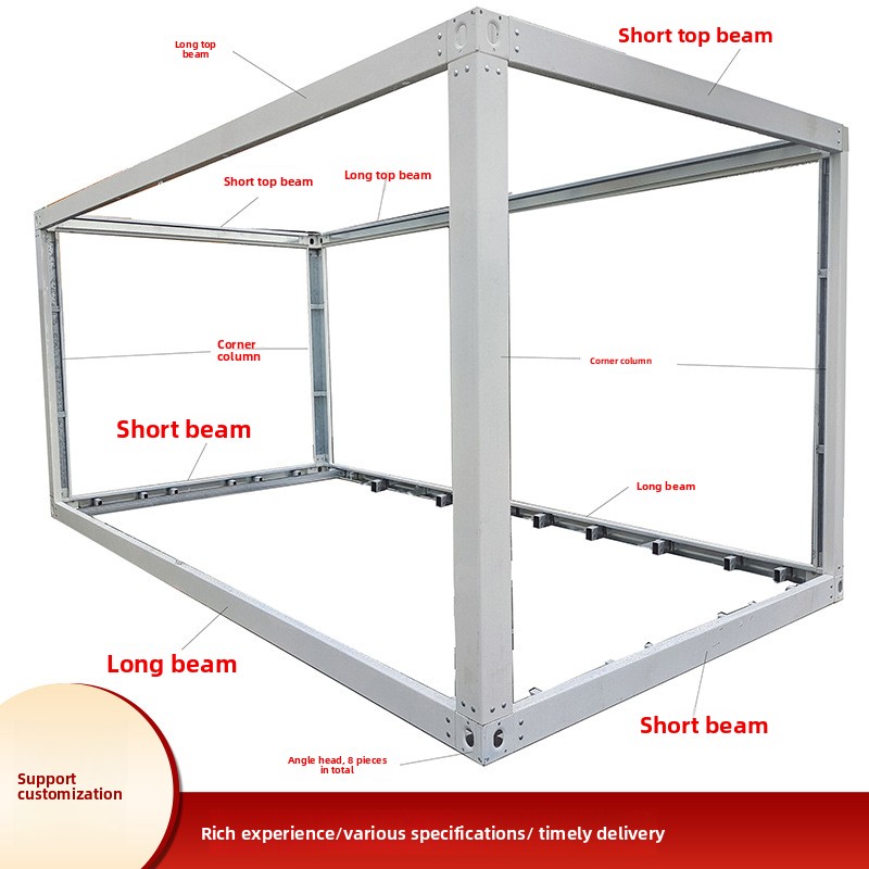 Quick Assembly 40ft Container House Prefabricated Mobile Prefab Steel Structure Villa Box Frame Box Frame Structure