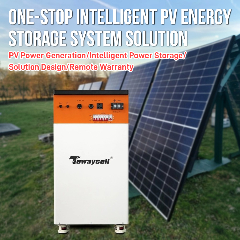 Tewaycell All In One 51.2V 300Ah 600Ah 15kwh 30KWH Lithium Battery With 5KW/10KW Inverter Home ESS