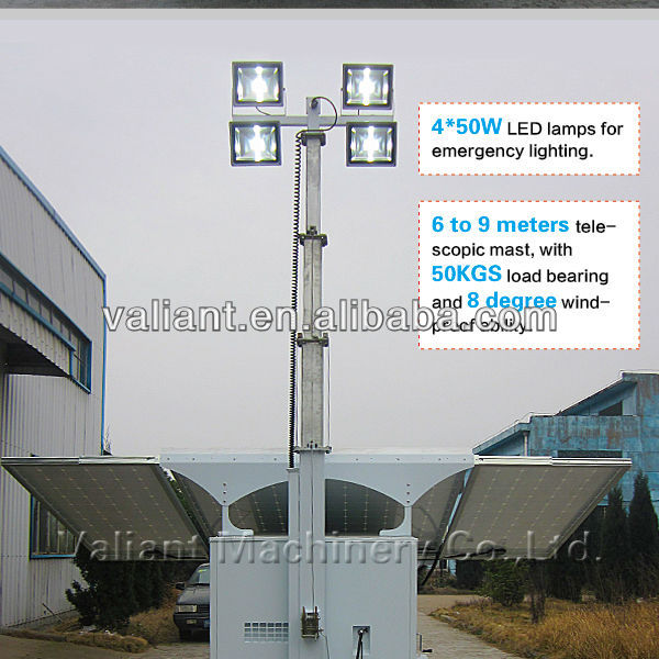 Solar Power Trailer Systems Mobile Power Supply Stations